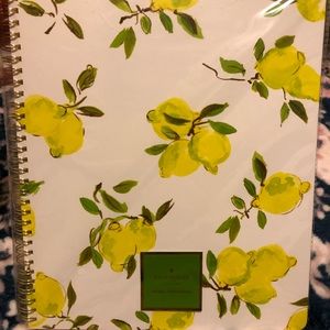 Kate Spade Lemon Large Spiral Notebook
